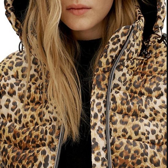 HP👌💫 NOIZE Claire Cheeta Animal Print jacket long M - Picture 5 of 13